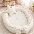 Premuim Beige Nest Bed – Fine Muslin