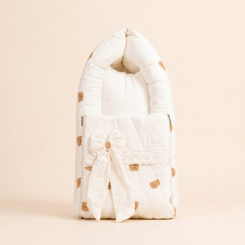 Muslin ribbon-bow holder product-image concept